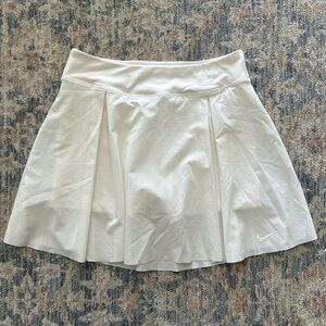 White NIKE DRI-FIT Tennis Skirt